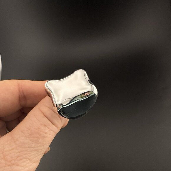 RLM Ring Robert Lee Morris Tablet Rectangle Modernist Bronze Bold QVC size 10 - Picture 2 of 14